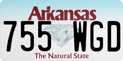 AR license plate 755WGD
