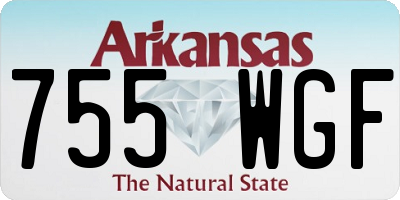 AR license plate 755WGF