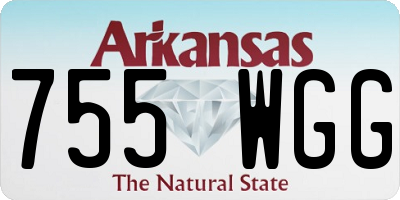 AR license plate 755WGG