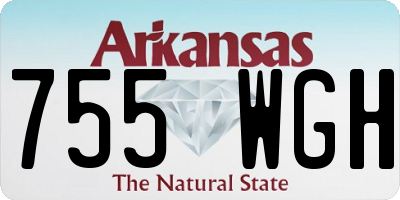 AR license plate 755WGH