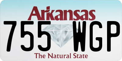 AR license plate 755WGP