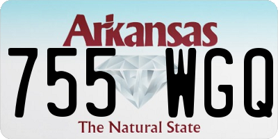 AR license plate 755WGQ
