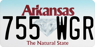 AR license plate 755WGR