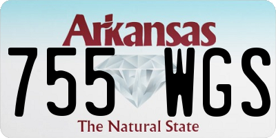 AR license plate 755WGS