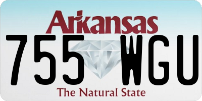 AR license plate 755WGU