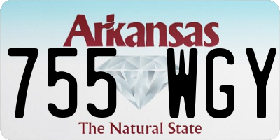 AR license plate 755WGY