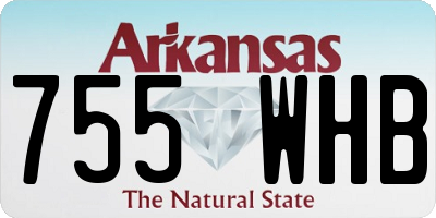 AR license plate 755WHB