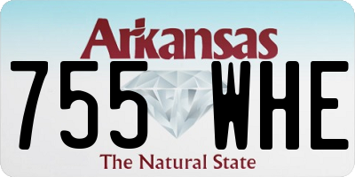 AR license plate 755WHE