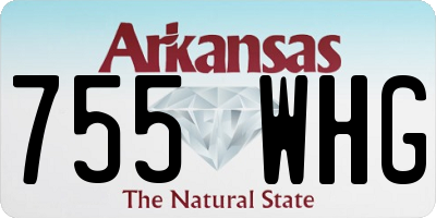 AR license plate 755WHG