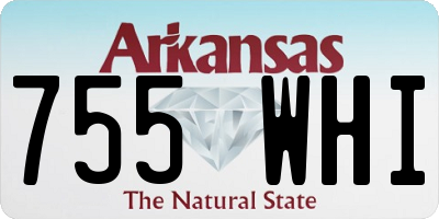 AR license plate 755WHI