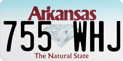 AR license plate 755WHJ