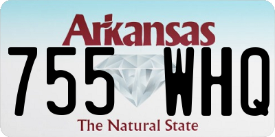 AR license plate 755WHQ