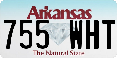 AR license plate 755WHT