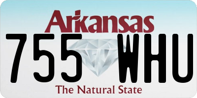 AR license plate 755WHU