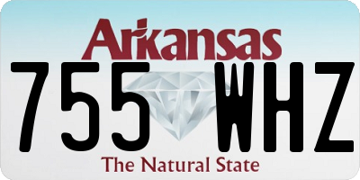 AR license plate 755WHZ
