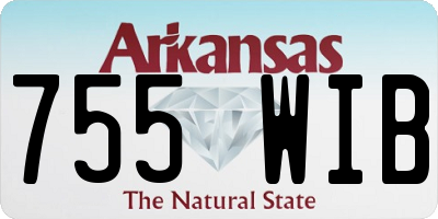 AR license plate 755WIB