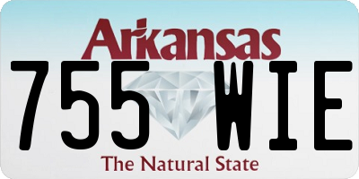 AR license plate 755WIE