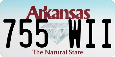 AR license plate 755WII