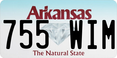 AR license plate 755WIM