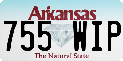 AR license plate 755WIP