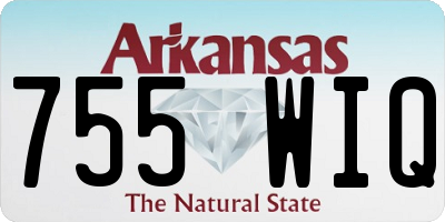 AR license plate 755WIQ
