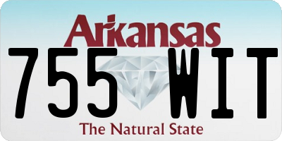 AR license plate 755WIT