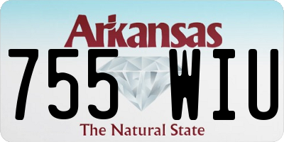 AR license plate 755WIU