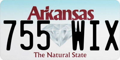 AR license plate 755WIX