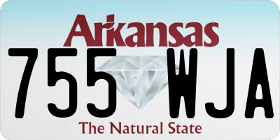 AR license plate 755WJA