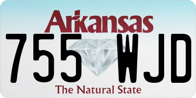AR license plate 755WJD