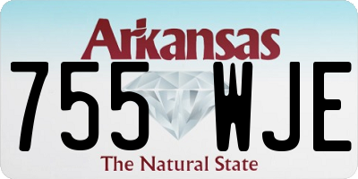 AR license plate 755WJE