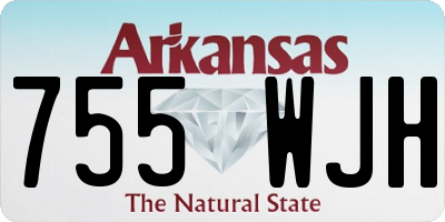 AR license plate 755WJH