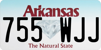 AR license plate 755WJJ