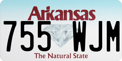 AR license plate 755WJM