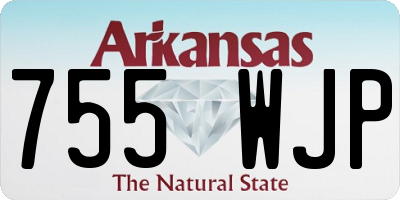 AR license plate 755WJP