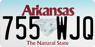 AR license plate 755WJQ