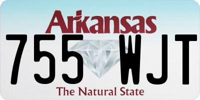 AR license plate 755WJT