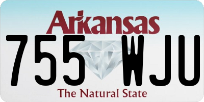 AR license plate 755WJU