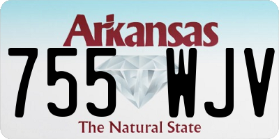 AR license plate 755WJV