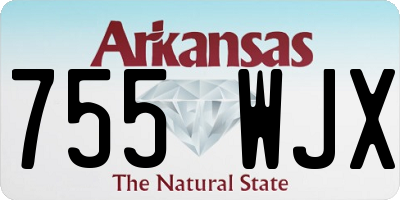 AR license plate 755WJX