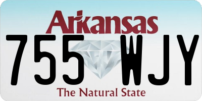 AR license plate 755WJY