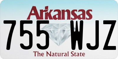 AR license plate 755WJZ