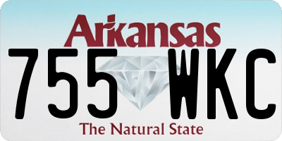 AR license plate 755WKC