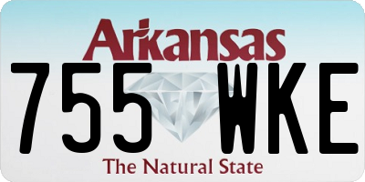 AR license plate 755WKE