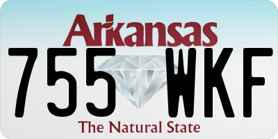 AR license plate 755WKF