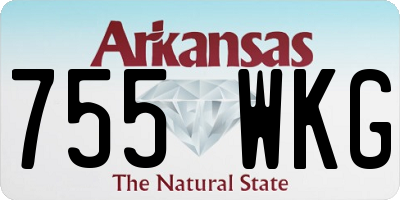 AR license plate 755WKG