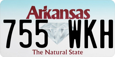 AR license plate 755WKH