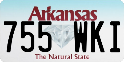 AR license plate 755WKI