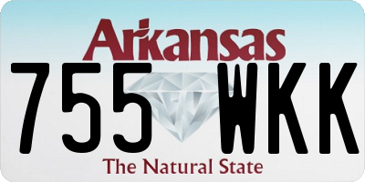 AR license plate 755WKK