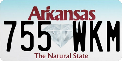 AR license plate 755WKM